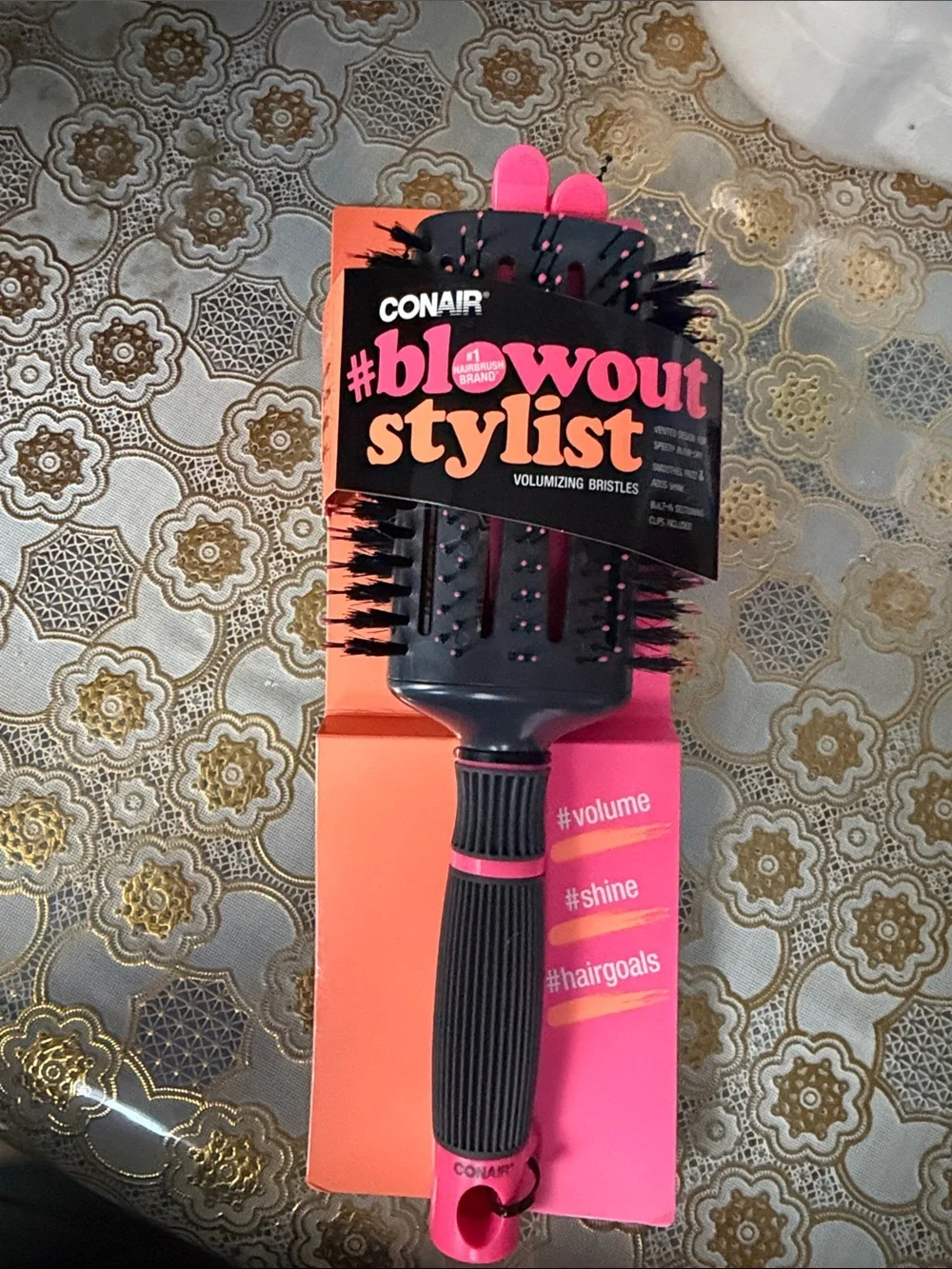 Conair Blowout Stylist Volumizing Brush — Pink/Black